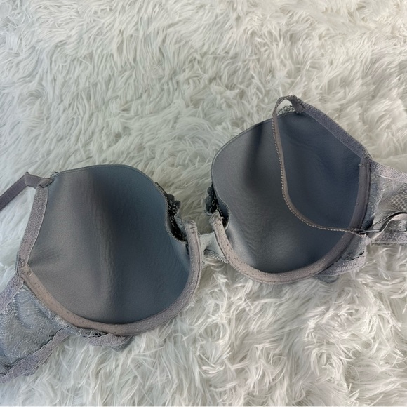 Victoria's Secret Angels Lace Ipex Bra Ice Grey Adjustable Straps Women’s 36D - Picture 6 of 11